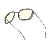 Gunnar Optiks Gafas Fallout Vault 33 – Marco Gunmetal-Olive, Lente Clear (65% luz azul, 100% UV)