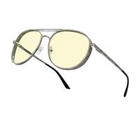 GUNNAR Lentes de sol Fallout Brotherhood of Steel Gunmetal Sun Shift Lens - Bloqueo de luz azul para visualización de pantalla al aire libre