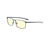 Gunnar gafas gaming y para ordenador MENDOCINO, Colección Titanium - Color de la montura: Midnight Blue, Tinte de lentes: Amber (bloquea 65% de luz azul y 100% de rayos UV)