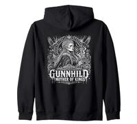 Gunnhild Madre De Reyes Hechicera Runas Vikingas Sudadera con Capucha
