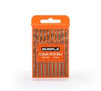 Gunpla 10 Piezas Juego de M35 HSS Brocas de Cobalto 3.5mm para Metal, Acero Inoxidable, Madera, Plástico y Hierro, Accesorios para Taladro Atornillador