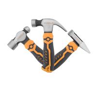 Gunpla 3 martillos de garra gruesa de 8 onzas, extractor de clavos de acero al carbono, mini martillos de maquinista ligero, herramienta de construcción, juego de martillo de bola para carpintería de