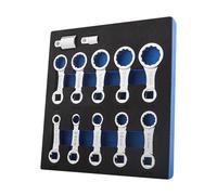 Gunpla Juego de 12 adaptadores de par, SAE de 12 puntos, llave de 3/8 pulgadas, adaptador de par de extensión 42 acero cromado molibdeno 5/16 - 3/8 pulgadas, kit de herramientas de calibración de