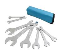 Gunpla Juego de 8 Piezas Llaves Fijas con Dos Bocas Abiertas 16 Tamaños Métricos 5.5-27mm, Llaves Extras Delgadas para Alcanzar Espacios Reducidos