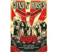 Guns n Roses 2 Retro Vintage Rock Concert Gig Póster de pared A4