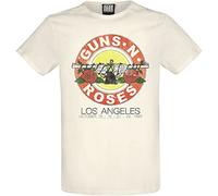Guns N' Roses Amplified Collection - Vintage Bullet Hombre Camiseta Blanco Roto M, 100% algodón, Regular
