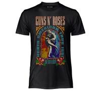 Guns N' Roses, Camiseta oficial Use Your Illusion. Camiseta unisex de algodón. Camiseta Rock ajuste regular para adulto y niño, Negro , XXL