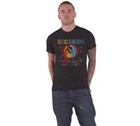 Guns N' Roses Camiseta Use Your Illusion Circle Splat Band Logo Oficial Negro, Negro, L