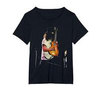 Guns N' Roses Guitarrista Slash Night of 100 Guitars Concierto Camiseta, Mujer Tallas Grandes, Negro, 2XL Grande