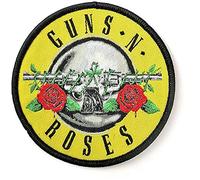 Guns N' Roses - Guns N' Roses Toppa Classic Circle Logo Parche 1 Pieza Redondo Woven Clásico de Círculos con Logotipo de Woven