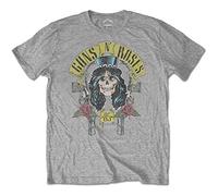 Guns N' Roses Hombre Slash '85 Camiseta Not Applicable, Gris (Grey Grey), Small