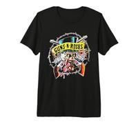 Guns N' Roses Skull & Guns Oficial Camiseta Premium