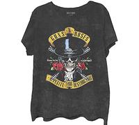 Guns N Roses T Shirt Appetite Washed Nuevo Oficial Dip Dye On Negro Unisex Size XL