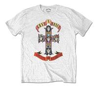 Guns N Roses - T-Shirt # L Kids White # Appetite for Destruction