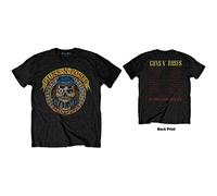 Guns N Roses - T-Shirt # M Unisex Black # Skull Circle