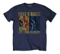Guns N Roses T Shirt Use Your Illusion Band Logo Nuevo Oficial De Los Hombres Size M