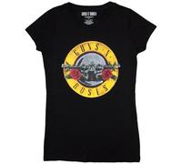 Guns N Roses - T-Shirt # Xxl Ladies Black # Classic Bullet Logo