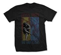 Guns n Roses Use Your Illusion Slash Axl Rose Oficial Camiseta para Hombre (X-Large)