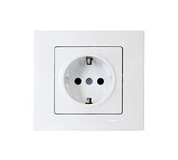 gunsan moderna enchufe protección de contacto rasante Blanco para pared