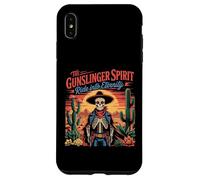 Gunslinger Esqueleto honra al Oeste Americano Carcasa para iPhone XS MAX