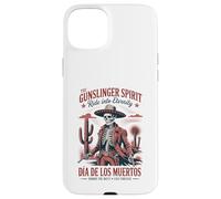 Gunslinger Occidental Día de los Muertos Carcasa para iPhone 15 Plus