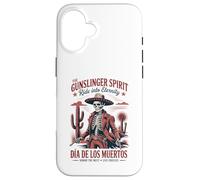 Gunslinger Occidental Día de los Muertos Carcasa para iPhone 16
