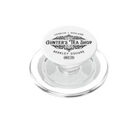 Gunter's Tea Shop Berkley Square Londres, Inglaterra, impresión Negra PopSockets PopGrip para MagSafe