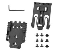 Gunyoo Kit de Cierre rápido, con Base adaptadora QLS19 y QLS22 Hebilla de Cierre rápido, para Funda de Trabajo de conexión rápida y Accesorios (Negro)