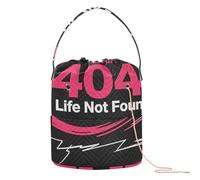 GuoChe 404 Error Life Not Found - Bolsas de hilo organizador con agujeros, bolsa de viaje para tejer agujas de hilo organizador