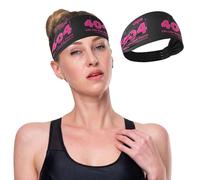 GuoChe 404 Error Life Not Found - Diademas elásticas de tela refrescante para mujer, para correr, yoga, gimnasio, deportes atléticos