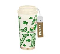 GuoChe A7dd8160ca864242a13d07758f974442 - Vasos de café de viaje para mujer, tazas de café con tapas, tazas térmicas de café de acero inoxidable para bebidas frías y calientes, 17 onzas