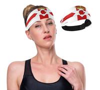 GuoChe Banda elástica para el sudor de la bandera de Irlanda del Norte que absorbe la humedad para fútbol, senderismo, lavado de la cara