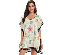 GuoChe Beachy Blue Coquette Coastal Collage estético verano preppy traje de baño para mujer, vestido de playa, Beachy Blue Coquette Coastal Collage Aesthetic, Large