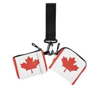 GuoChe Billetera con diseño de bandera nacional de Canadá para mujer