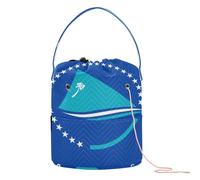 GuoChe - Bolsa de almacenamiento de ganchillo pequeña con agujeros, bolsa de almacenamiento para ganchillo y agujas de ganchillo, Bandera Nacional de los Estados Federados de, 11 Inch x 8.3 Inch x 8.3