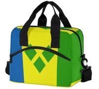 GuoChe Bolsa de almuerzo aislada para adultos, bandera de San Vicente y las Granadinas