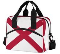 GuoChe Bolsa de almuerzo aislada para adultos, bandera del estado de Alabama
