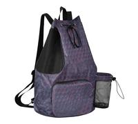 GuoChe Bolsa de gimnasio con cordón y soporte para botella de agua, saco atlético, separación seca y húmeda, estilo estampado de piel de serpiente