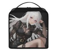 GuoChe Bolsa de maquillaje de pie diseñada con diseño de anime vampiro
