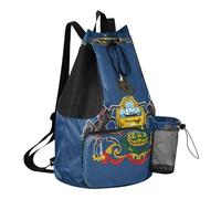 GuoChe Bolsa de playa con cordón, bolsa de campamento con bolsillo para botella de agua, bolsa trasera impermeable, bandera del estado de Pensilvania, One Size, Mochilas escolares para niños