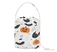 GuoChe Bolsa de viaje de hilo sin costuras para festival de Halloween, con agujeros, bolsa de ganchillo para soporte de agujas y proyectos de tejer