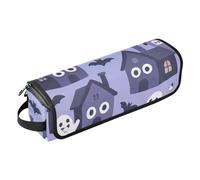 GuoChe Bolsa de viaje impermeable portátil abierta con alfombrilla de hierro con patrón de mini paisaje de casa embrujada