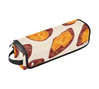 GuoChe Bolsa de viaje para herramientas de pelo caliente con alfombrilla resistente al calor, funda de transporte de doble capa para alisadores, rizadores, secador de pelo, primer plano de batata al