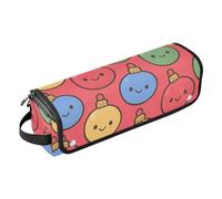 GuoChe Bolsa de viaje para herramientas para el cabello con alfombrilla resistente al calor, patrón de adornos de Navidad