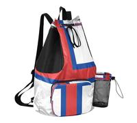GuoChe Bolsas de playa con cordón para gimnasio, con bolsillos interiores, con separación seca y húmeda, Bandera de las Islas Feroe, One Size, Mochilas escolares para niños