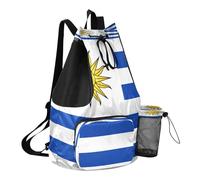 GuoChe Bolsas de playa con cordón para gimnasio, natación, con bolsillos, con separación húmeda y seca
