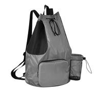 GuoChe - Bolsas deportivas con cordón y soporte para botellas de agua, impermeable, para nadar, Gris tenue, talla única