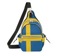 GuoChe Bolso bandolera impermeable para mujer, bolso de viaje para viajes, deportes, Bandera nacional de Suecia, One Size, Colorido