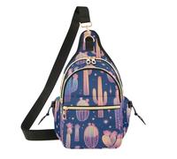 GuoChe - Bolso bandolera para mujer, correa ajustable, para cámara de golf, viajes, Cactus gigante translúcido, Talla única