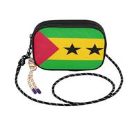 GuoChe - Bolso bandolera pequeño para mujer, práctico con ranuras para tarjetas de crédito, cartera para teléfono celular, Bandera Nacional de S?o Tomé y Príncipe, Talla única